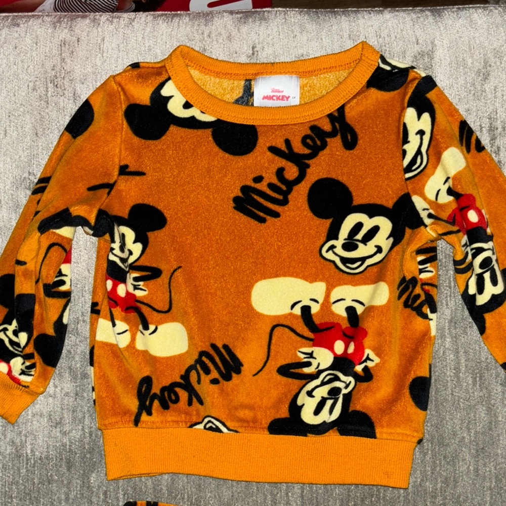 Disney Orange and Black Shirt
